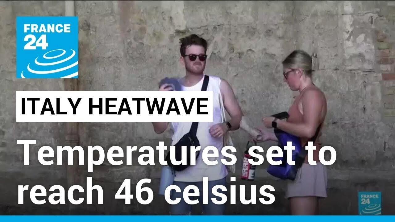 Italy heatwave: 23 cities on red alert, temperatures set to reach 46 celsius &bull; FRANCE 24 English