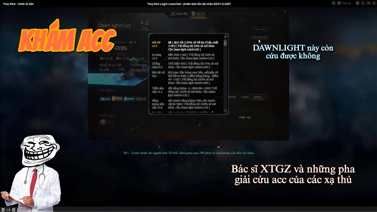 Truy Kích RPG | Bác sĩ xtgz khám acc cho ae xạ thủ #1
