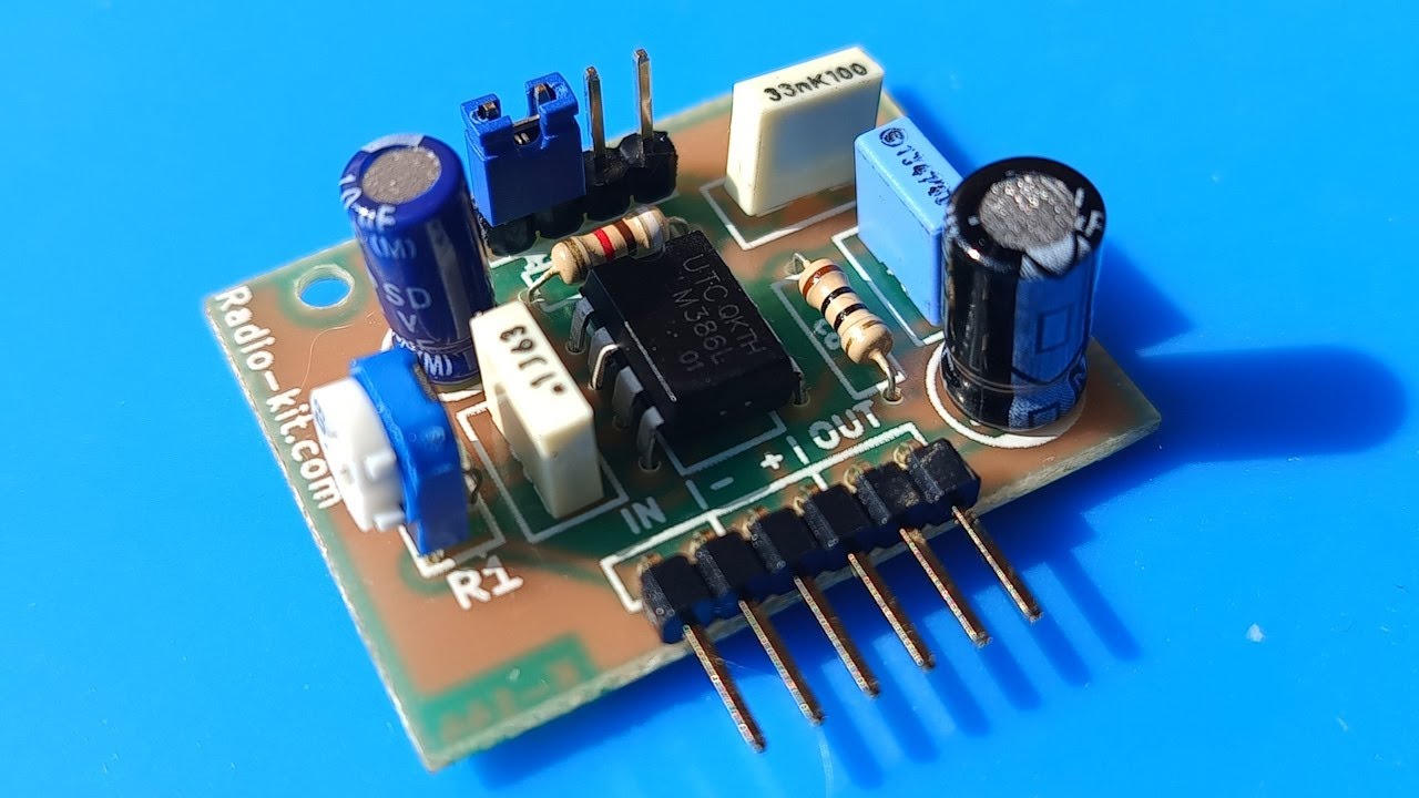 LM386 Mono Audio Amplifier Kit &ndash; Assembly & Test