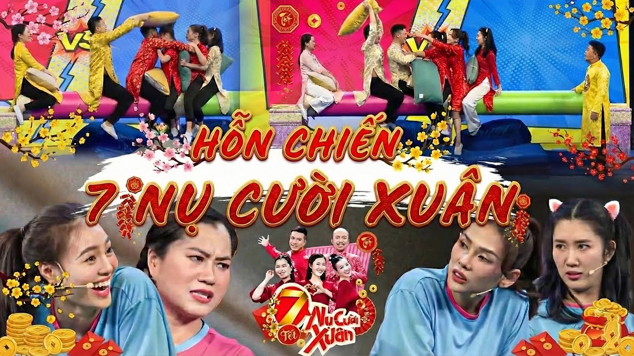 HỖN CHIẾN 7 NỤ CƯỜI XUÂN | Cười Té Ghế Với Cuộc Chiến ĐỘC LẠ Gia Đình 7 Nụ | Ninh Dương Lan Ngọc
