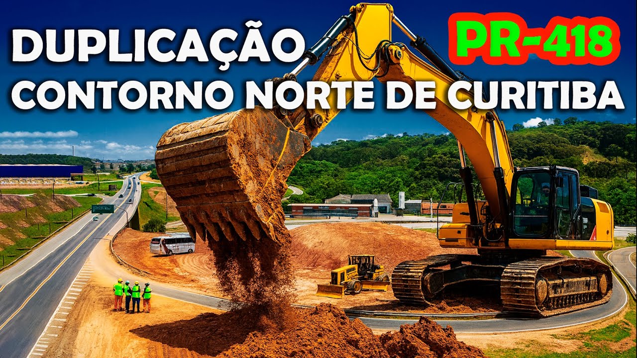 DUPLICAÇÃO CONTORNO NORTE DE CURITIBA  (PR-418)  4K