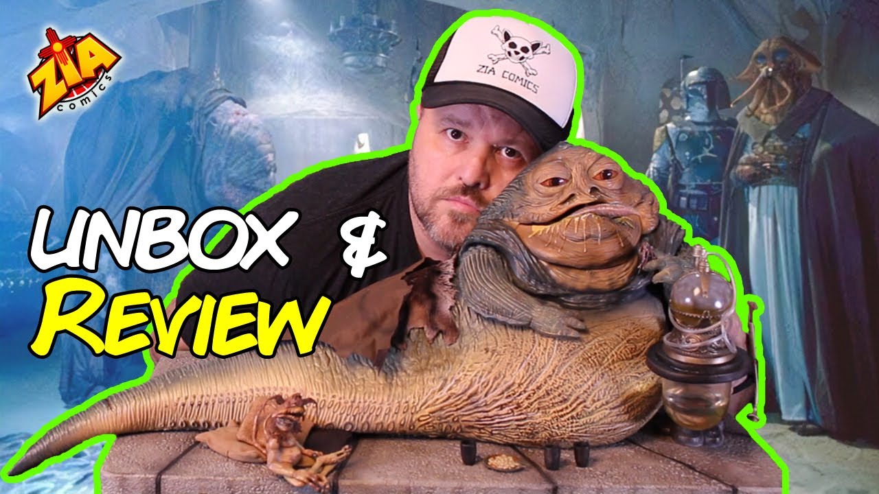 Jabba the Hutt and Throne Deluxe Sixth Scale Figure by Sideshow Collectibles unbox and review