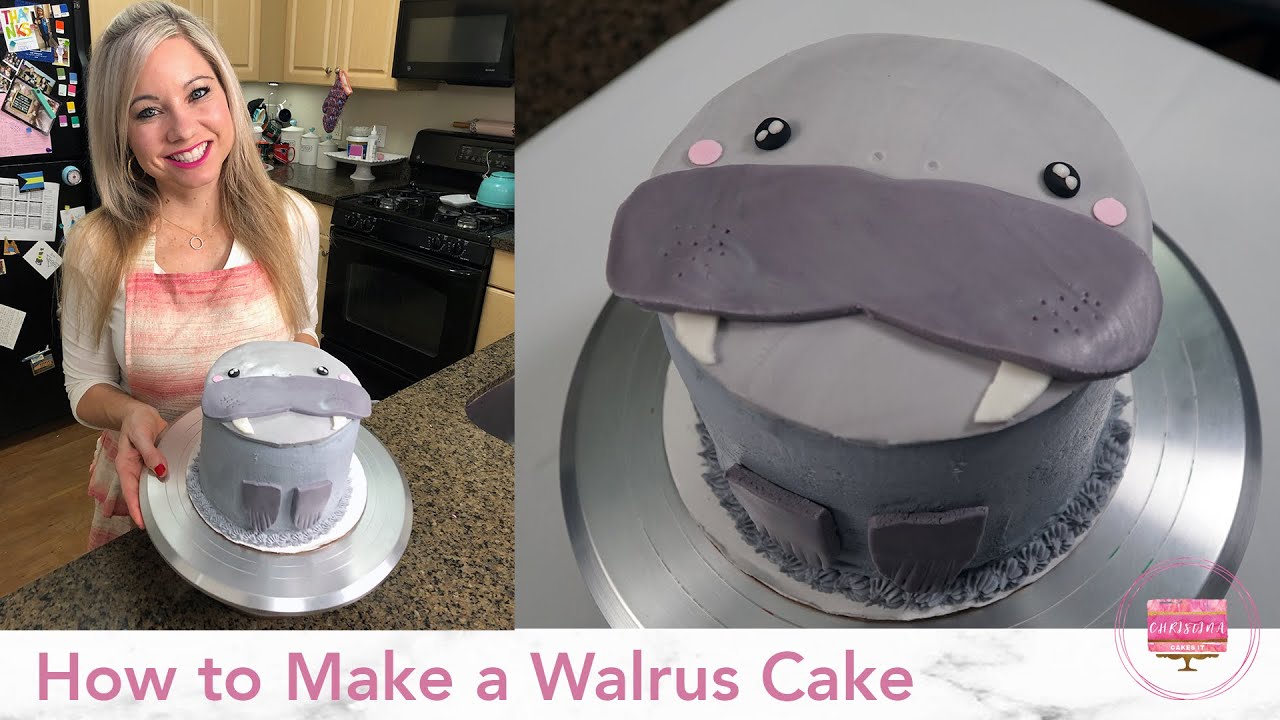 How to Make and Decorate a Walrus Cake