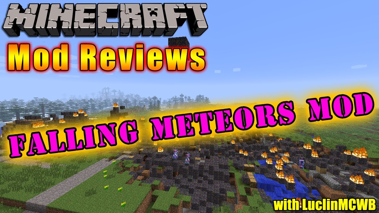 Minecraft Mod Reviews - FALLING METEORS MOD by AlexDGr8r