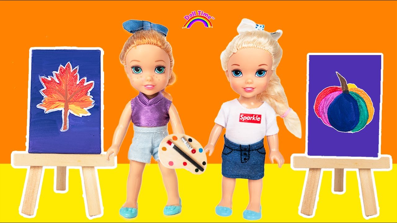 Elsie and Annie Art Class at School