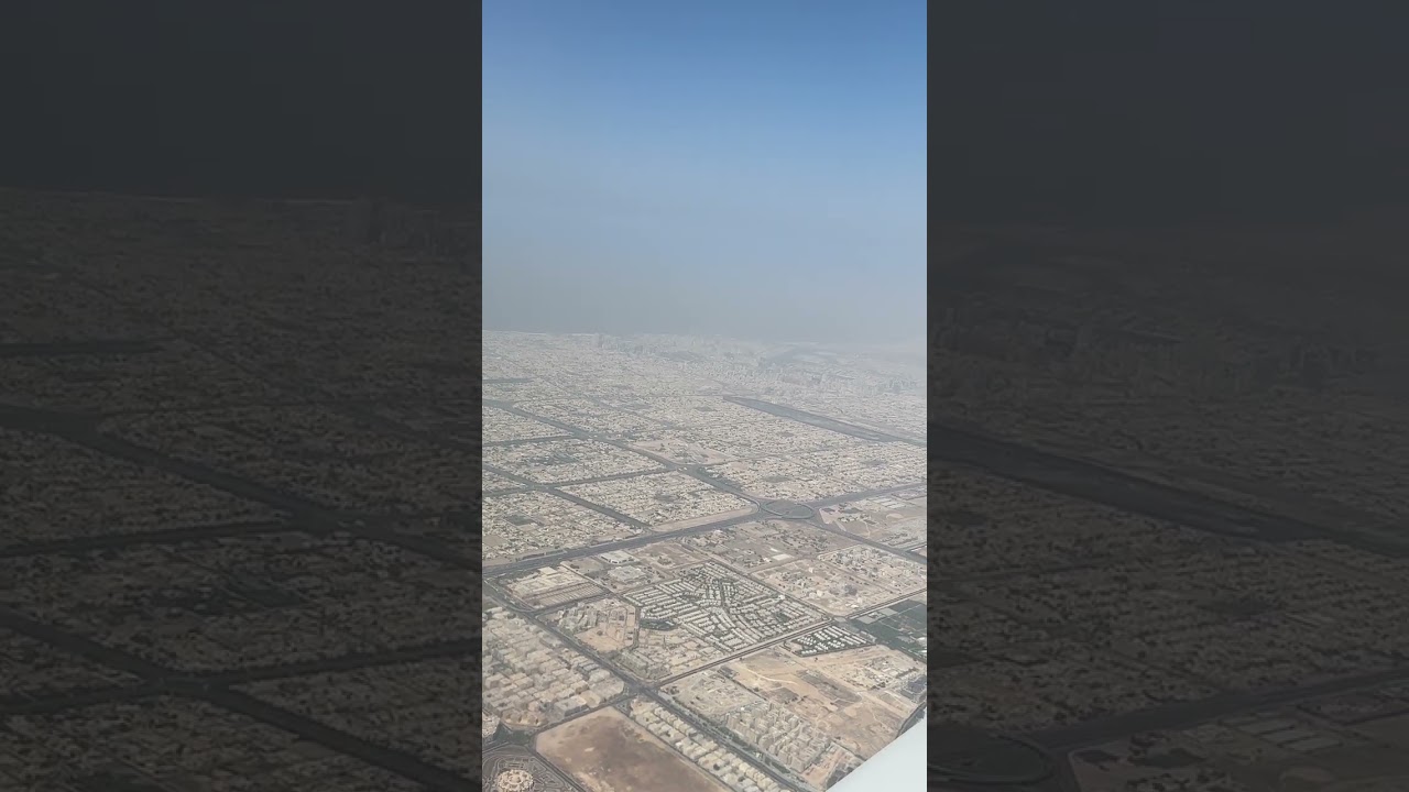 Manchester to Dubai Airport Landing Emirates A380