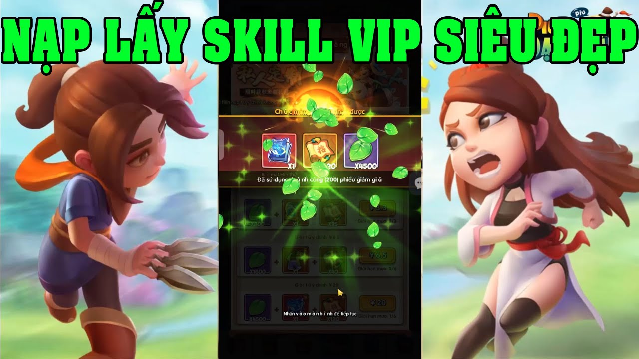 Đại Hiệp Piu Piu Piu 2 Nạp Lấy Skill Mới Siêu Đẹp Cực Mạnh Bung Lá Ngọc Quay Bảo Thạch VIP