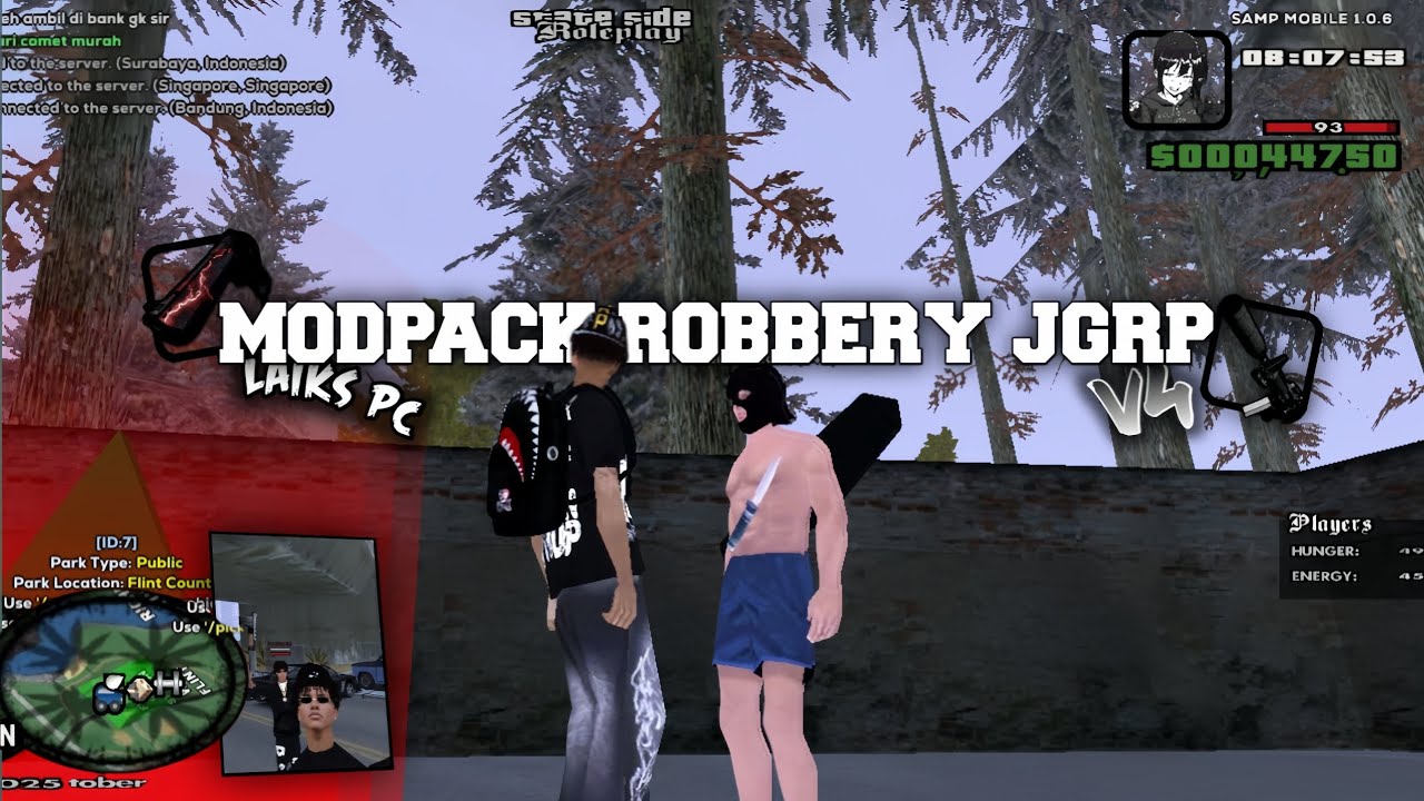 SHARE - MODPACK ROBBERY JGRP V4 || GTA SA-MP ANDROID!! 