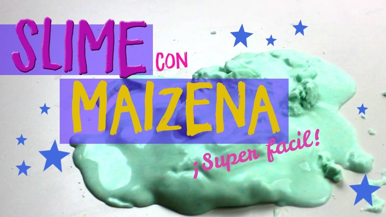 ¿Cómo hacer Slime con maizena y sin borax? Receta de Slime fácil Fluido liquido no newtoniano