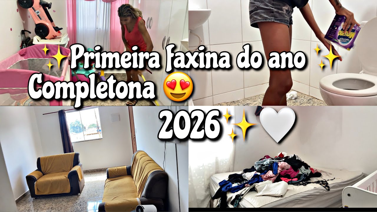 ✨PRIMEIRA FAXINA DO ANO 😍🤍