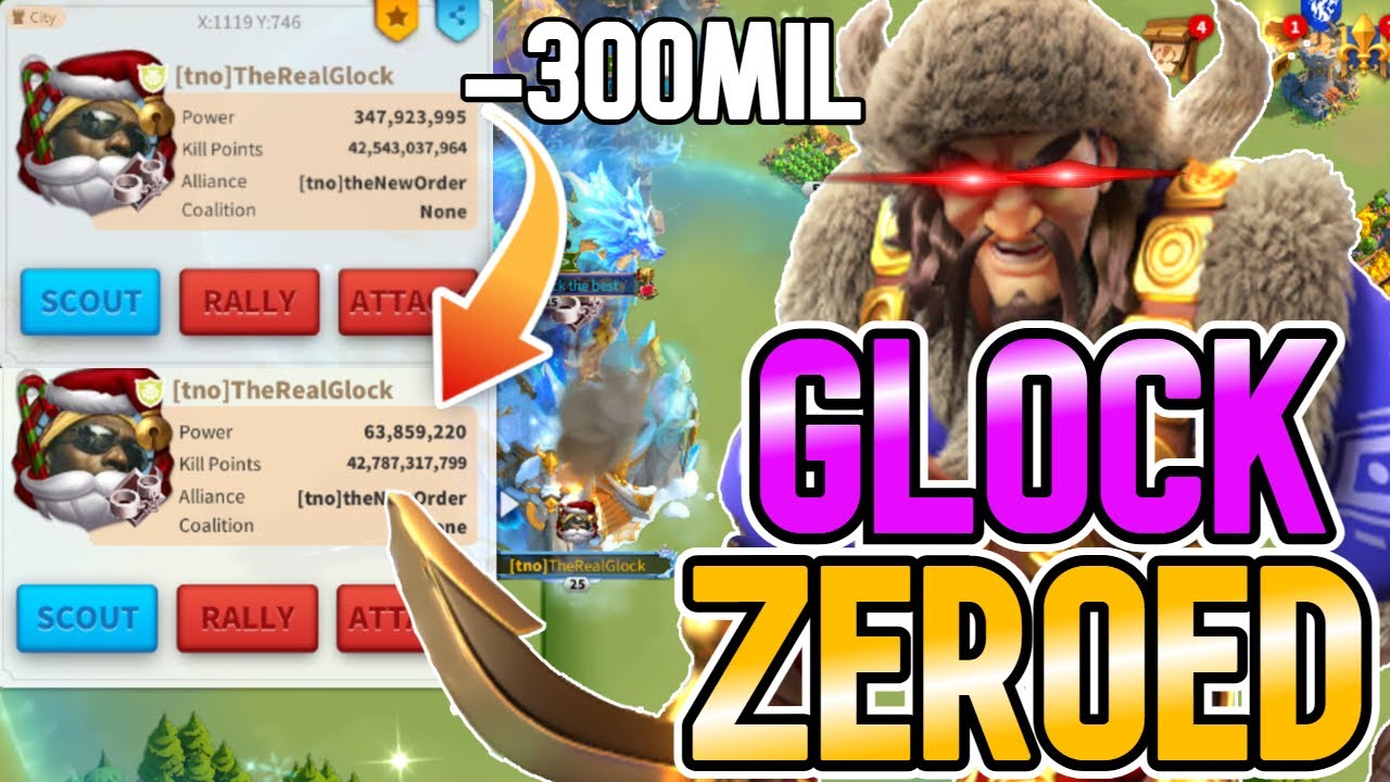 Glock Zeroed!? Gainz Gets Revenge... | Rise of Kingdoms