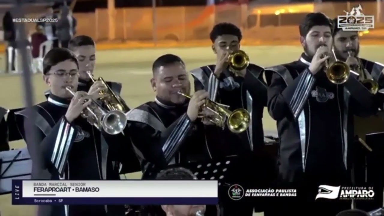 BANDA MARCIAL FERAPROART - BAMASO. CAMPEONATO PAULISTA, 2025.