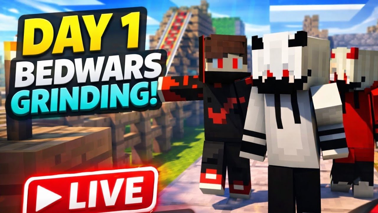DAY 1 Bedwars Grinding LIVE 🔥 Road to Pro Starts Now!