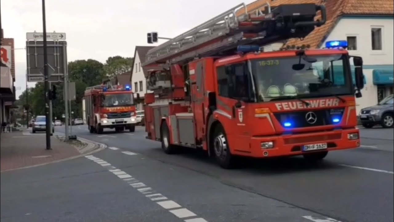 [Großbrand in Harpstedt] Feuerwehr Wildeshausen  & Bassum sowie Fernmeldezug LK OL auf Einsatzfahrt