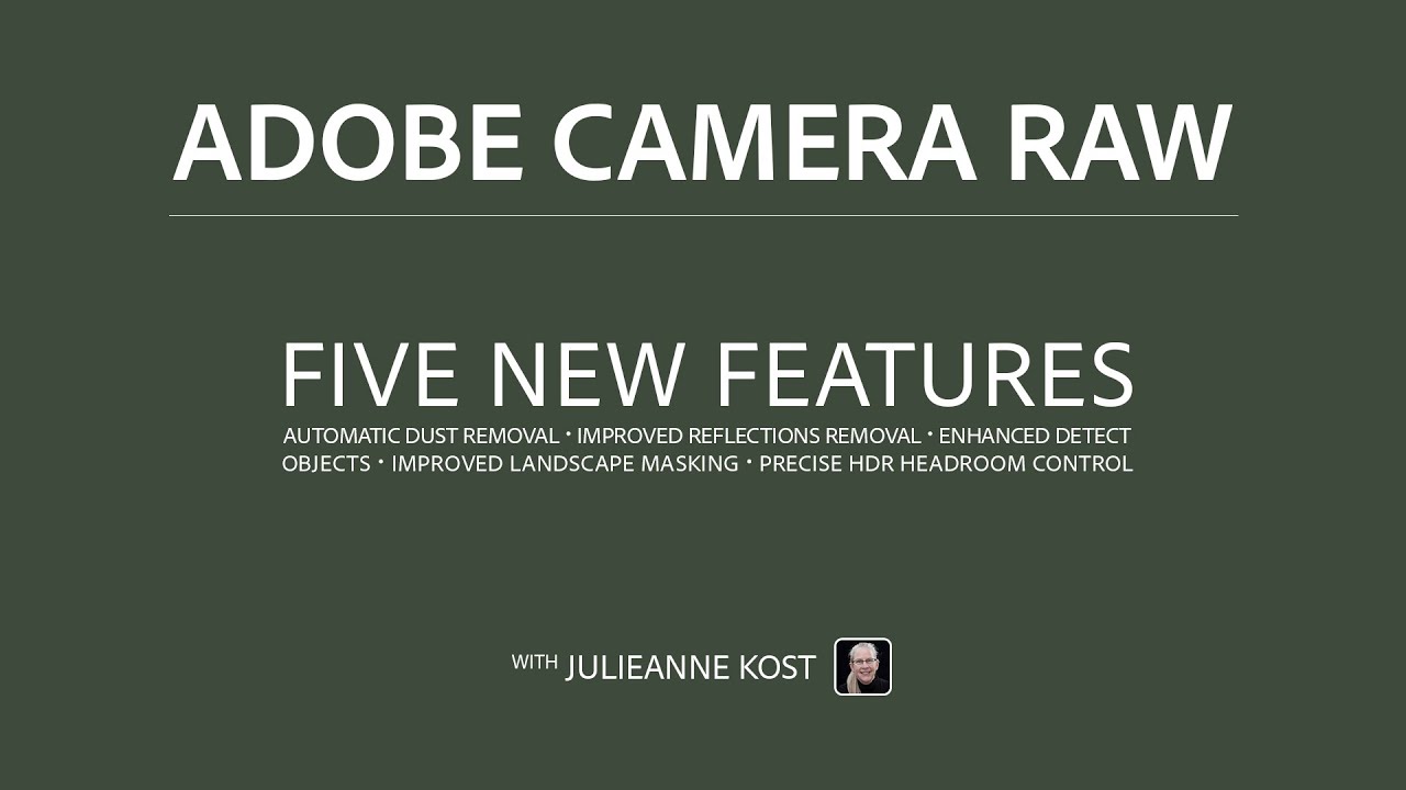 5 новых обновлений для Adobe Camera Raw v18