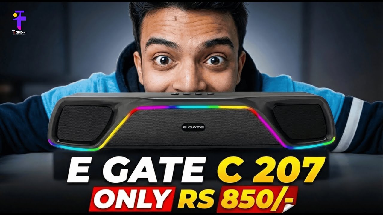 ₹850 Me Itna Bada Speaker?! 😳 E GATE C207 Review