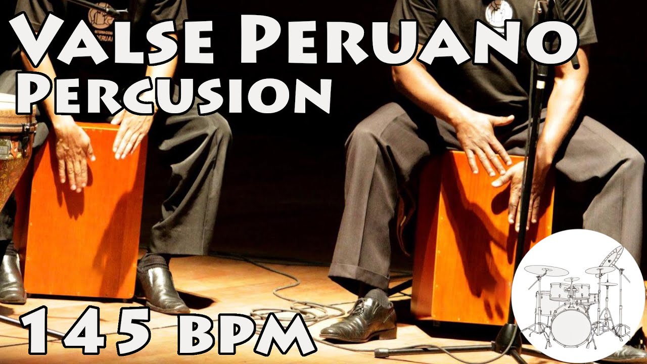 Play along Drums Peruvian Waltz 145 bpm - Pistas Para Tocar Vals Peruano 145 bpm
