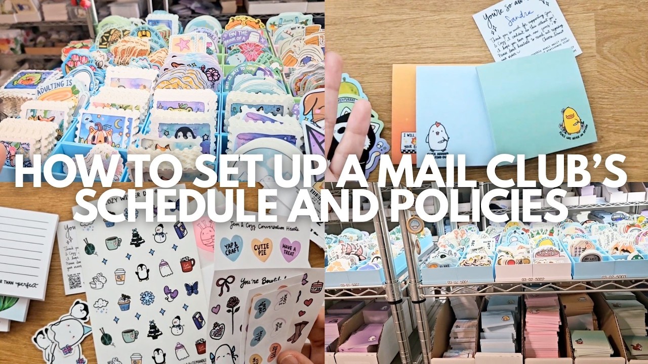 How I set up my stationery mail club's deadlines, policies, and more 💌📬