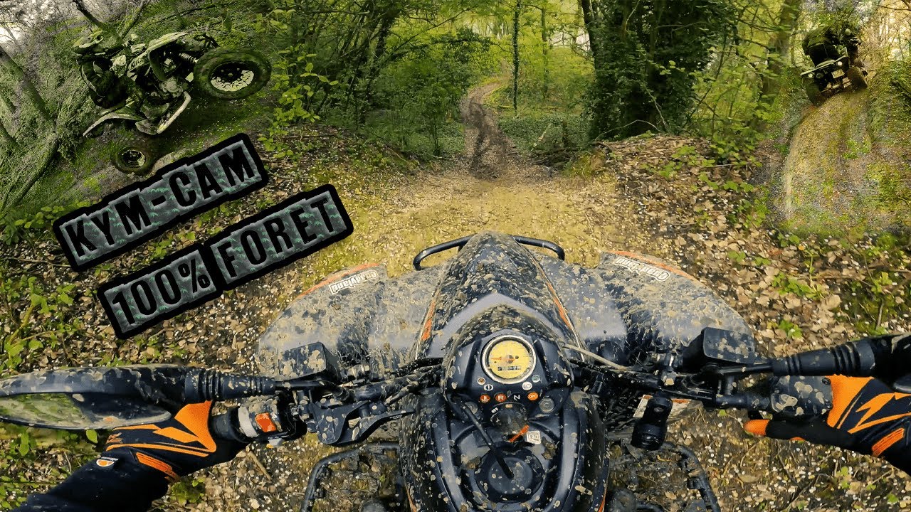 3 quads Kymco 300 Maxxer,1 moto KTM 250 TPI enduro et un parcours technique, what else? (100% forêt)