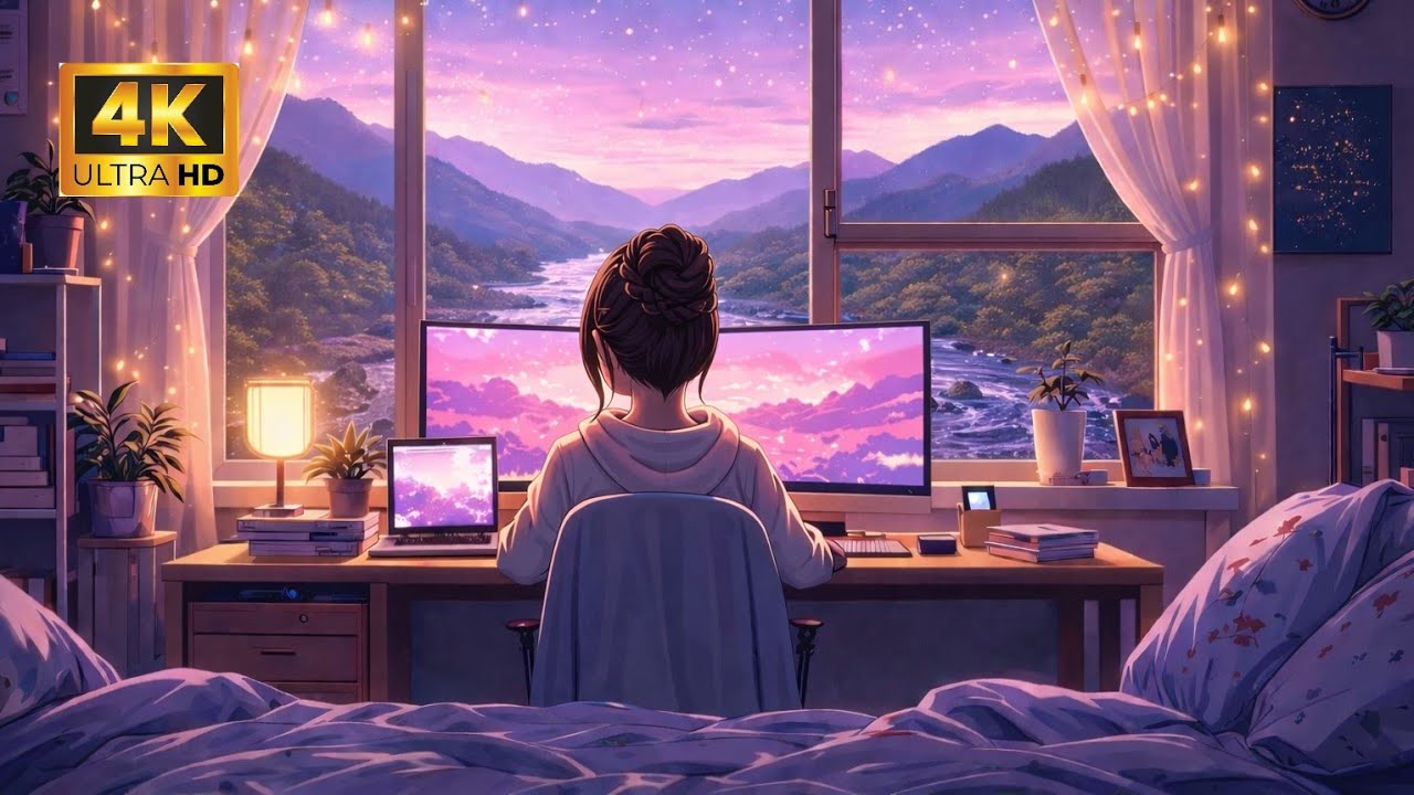 Study With Me | 3 Hours of Peaceful Piano 🎹 Cozy Workspace Ambience | Deep Focus (4K)