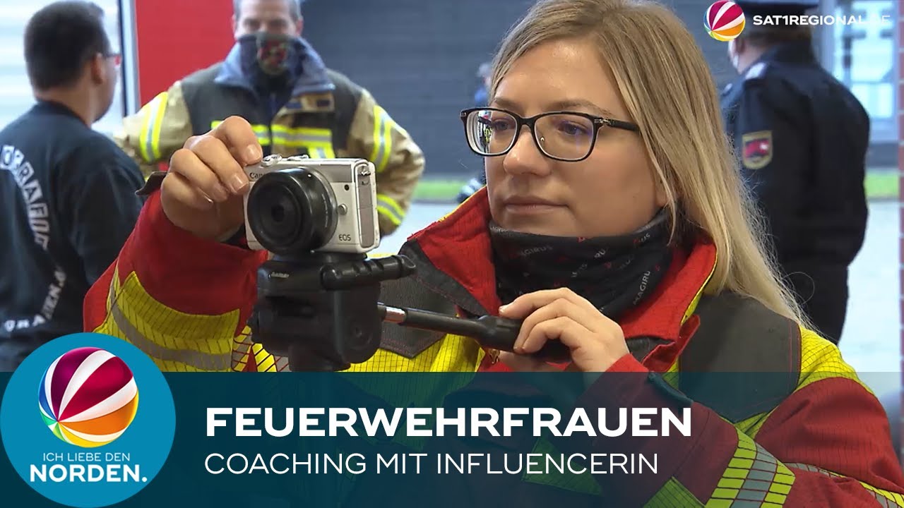 Frauen bei der Feuerwehr: Influencerin Marie Trappen hilft in Dannenberg, Nachwuchs zu finden