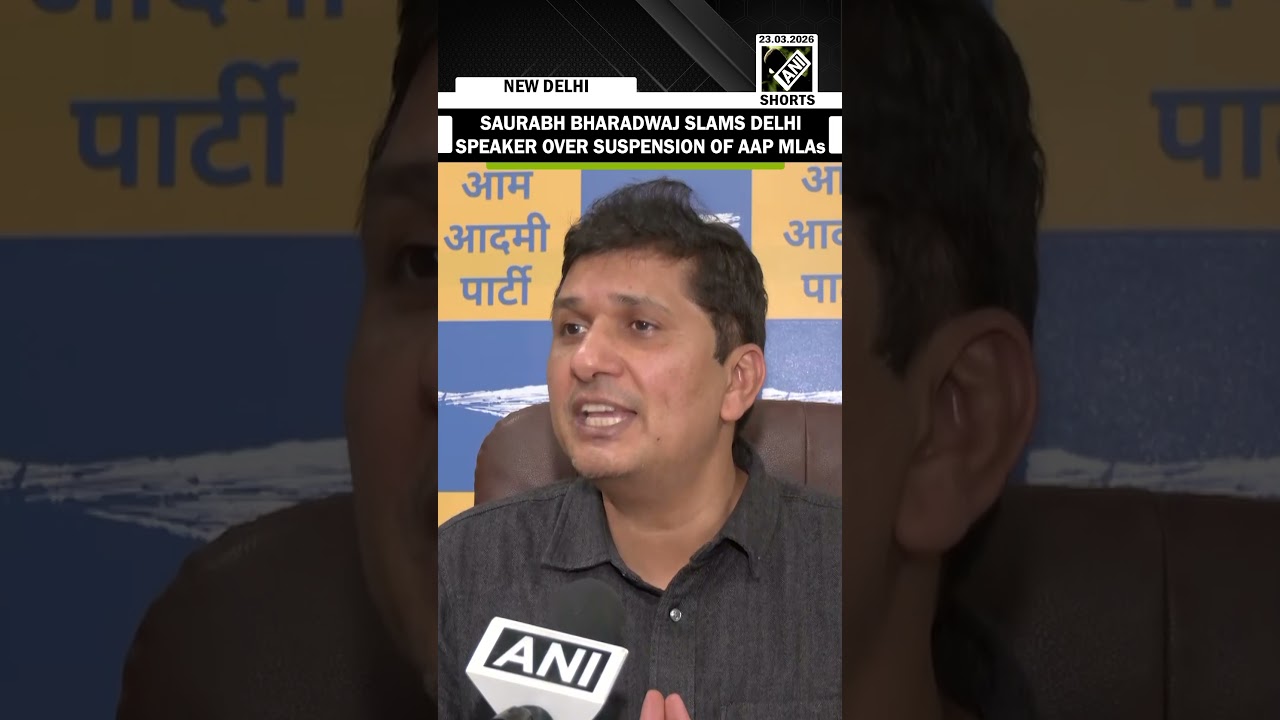 AAP&rsquo;s Saurabh slams Delhi Speaker Vijender Gupta, demand revoke of suspension of four AAP MLAs
