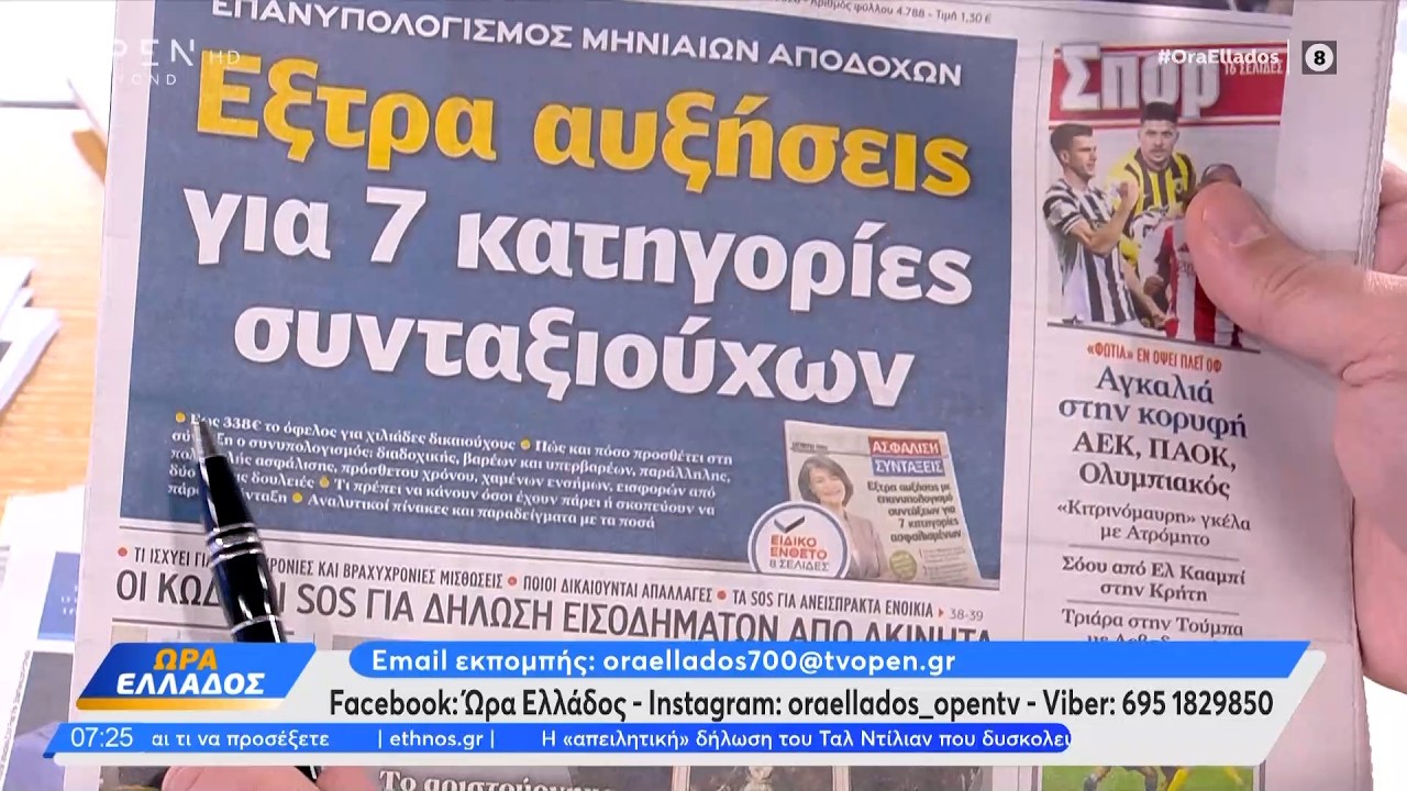Eφημερίδες 16/03/26: Τα πρωτοσέλιδα | Ethnos