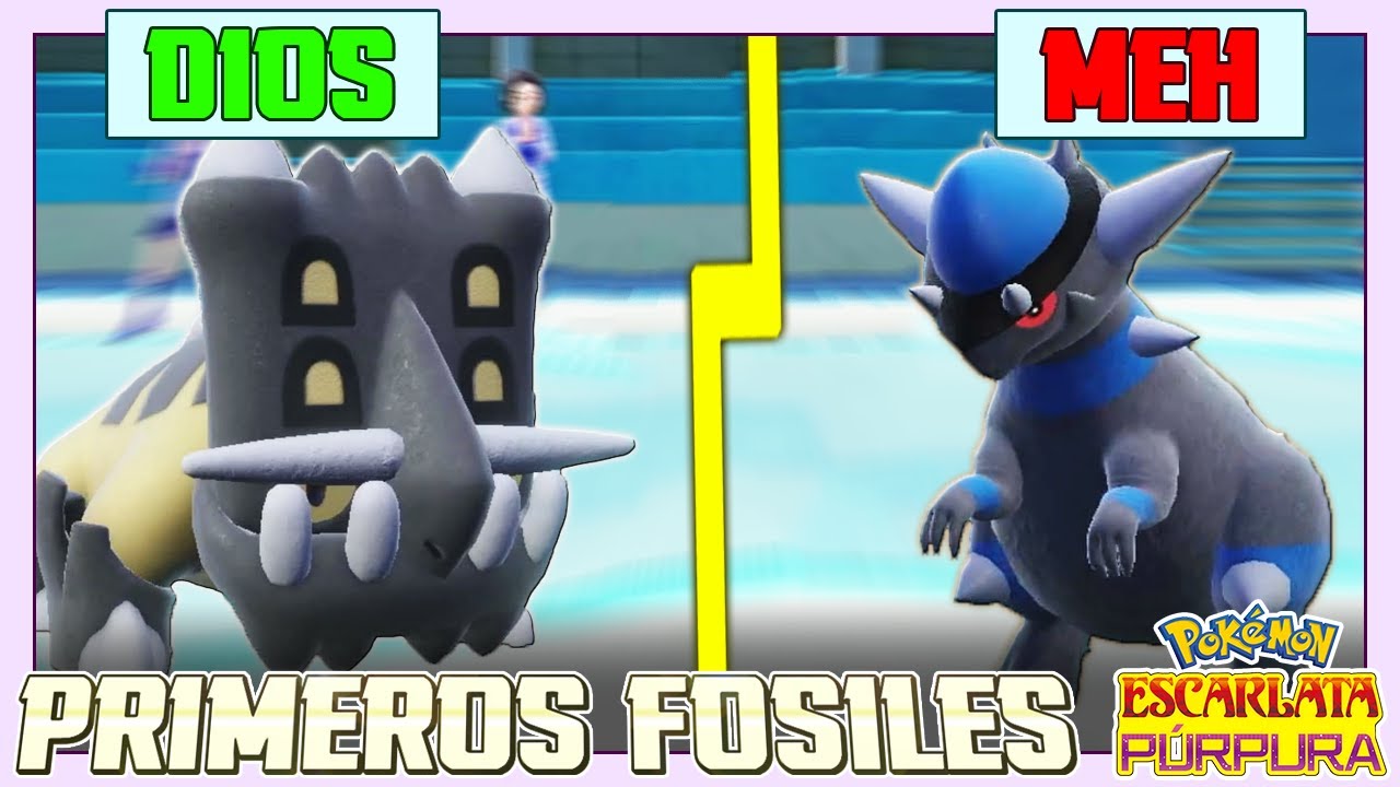 FÓSILES POKÉMON por 1ª VEZ en 9ª GENERACIÓN! TIENES QUE VER lo QUE HACE BASTIODON, BRUTAL POKÉMON