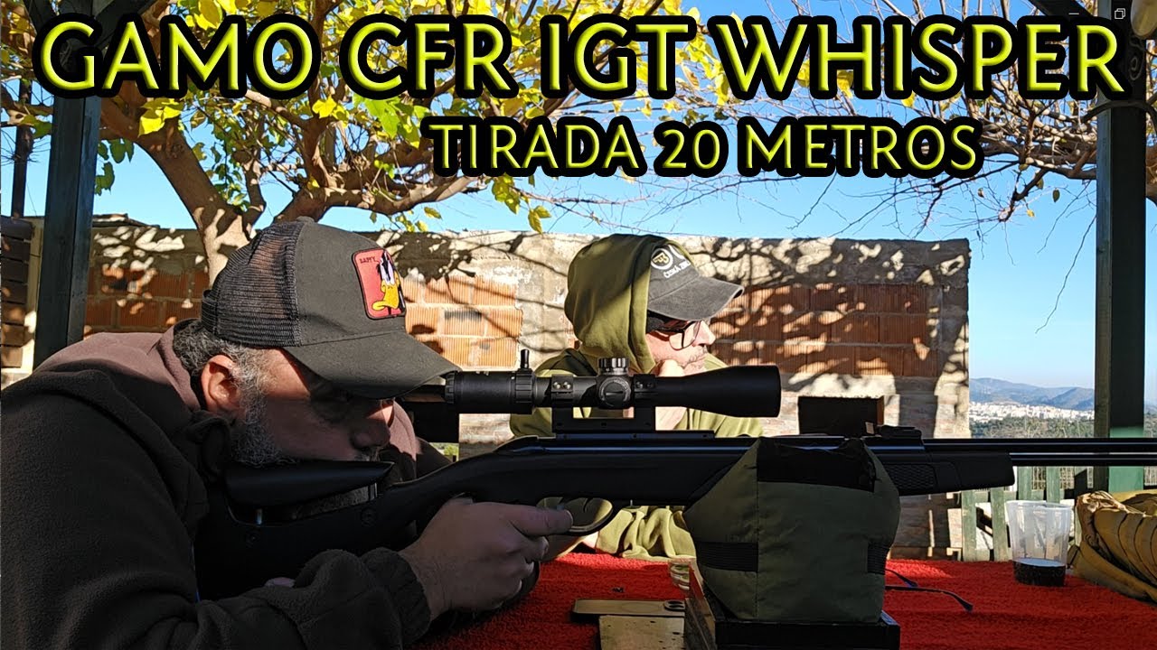 ¿MÁS PRECIOSA POR SER CAÑÓN FIJO? 🎯 Gamo CFR Whisper IGT 5,5mm (20J): Tirada a 20 METROS