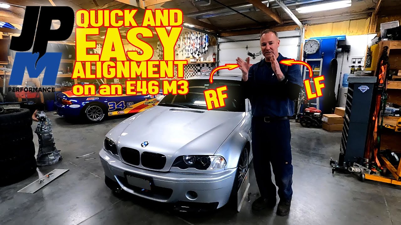 Easy Toe Alignment on a BMW E46 M3 - You can do this on your car too!