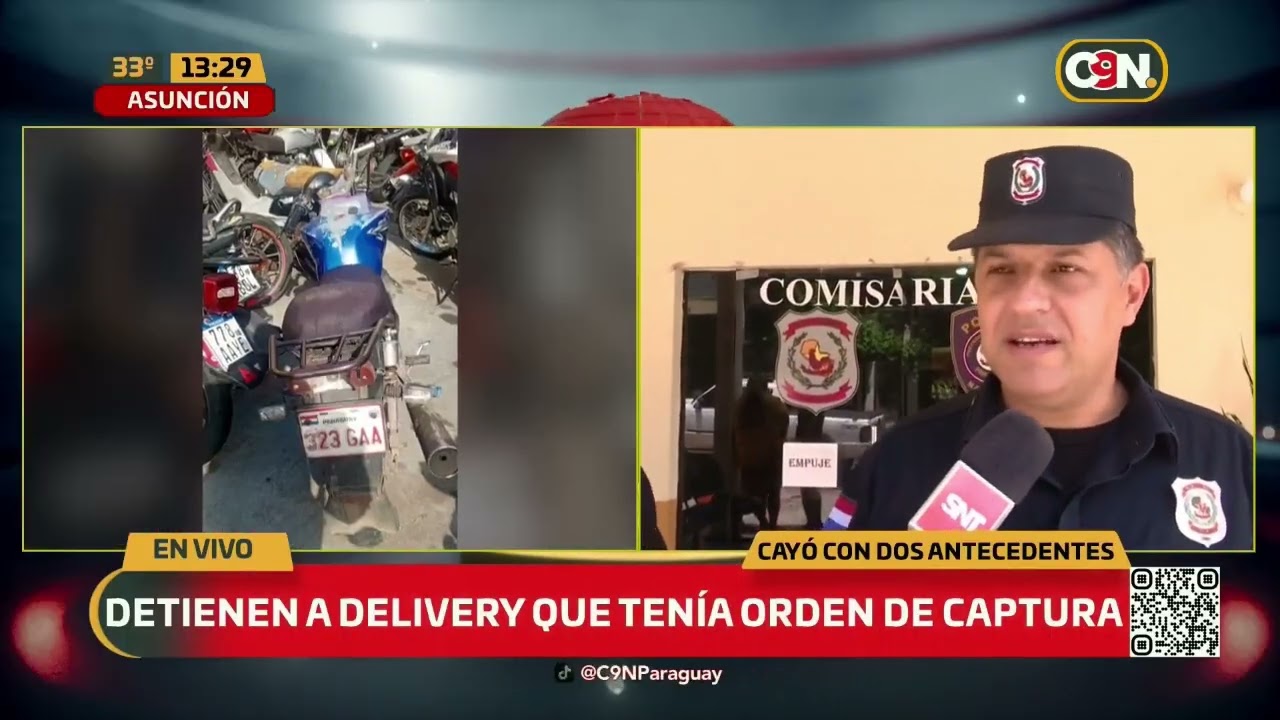 Detienen a delivery con orden de captura