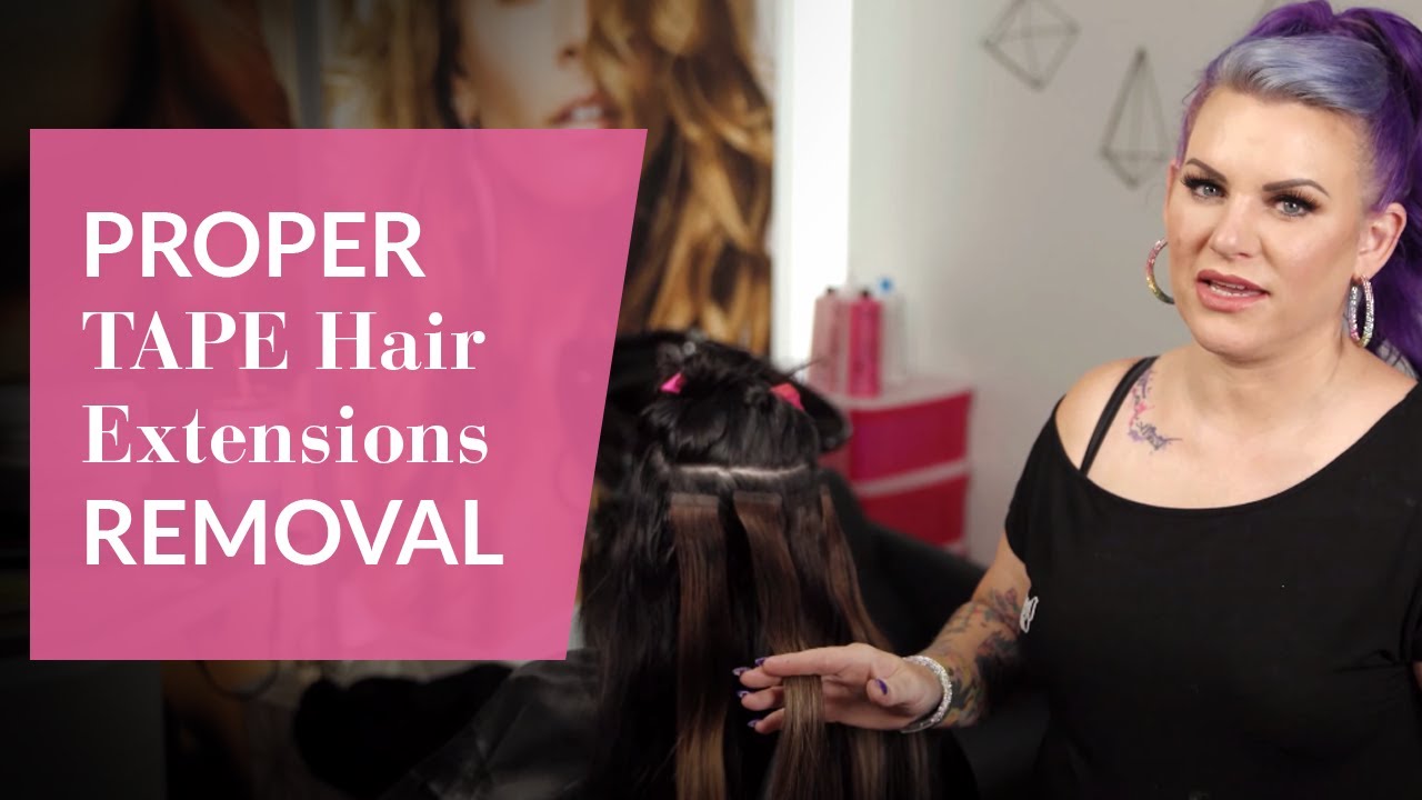 How To Do a Proper Tape Hair Extensions Removal - by DreamCatchers