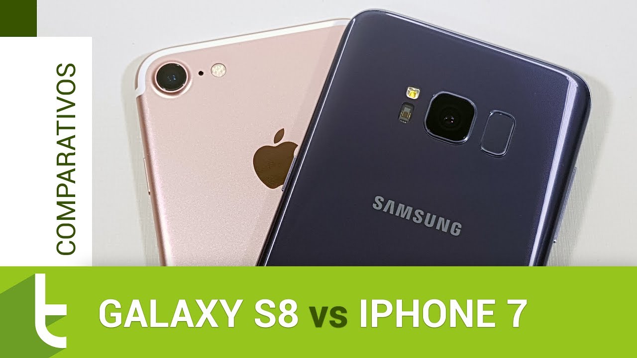 Comparativo: Galaxy S8 vs iPhone 7 | Review do TudoCelular