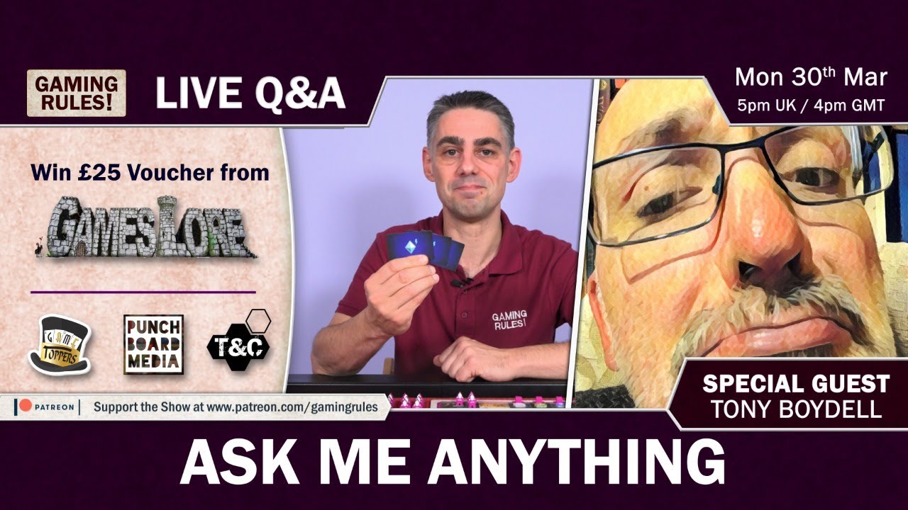 Monthly Live Q&A with Paul Grogan of Gaming Rules!