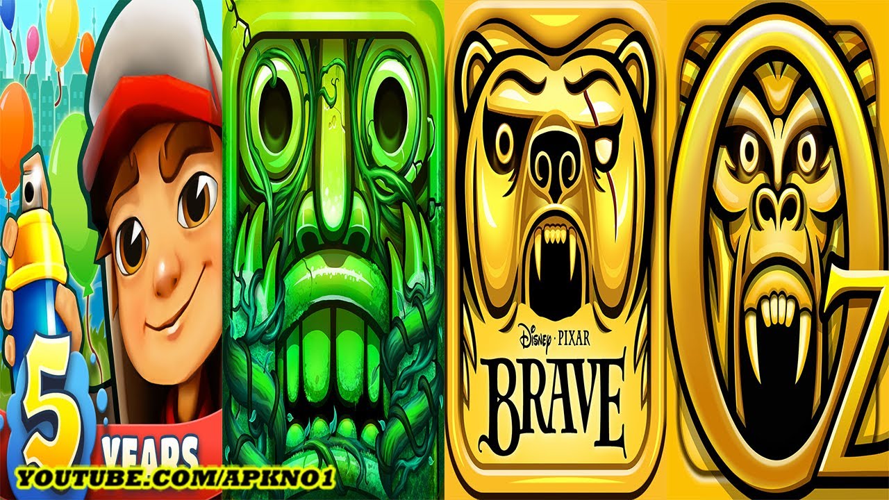 Subway Surfers VS Temple Run 2 VS Temple Run Brave VS Temple Run OZ