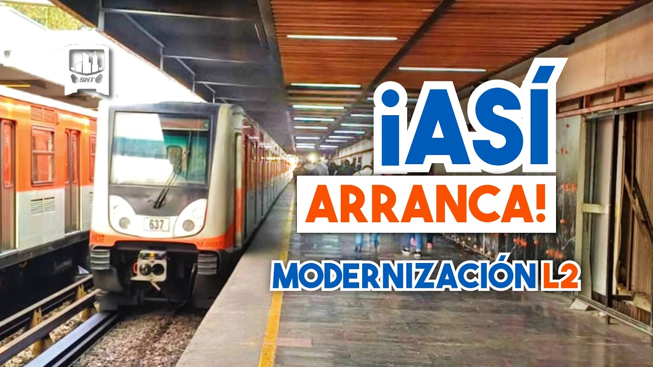 ¡Así INICIAN las obras de MODERNIZACIÓN de la Línea 2 del METRO de la CDMX! | Toda la información
