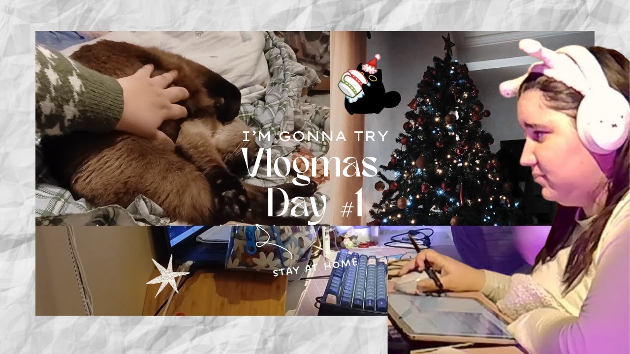 I'm gonna try Vlogmas #1 🎅🏻 as a pharmacy student, house cleaning, studying and streaming