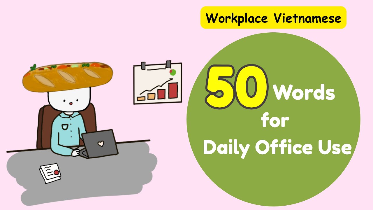 50 Essential Office Words|Speak Vietnamese at Work #learnvietnamese