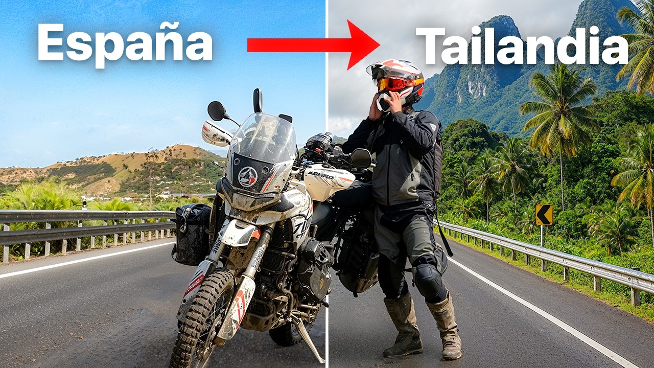 Viajé SOLO de ESPAÑA a TAILANDIA en MOTO | Película Completa | Vuelta al mundo