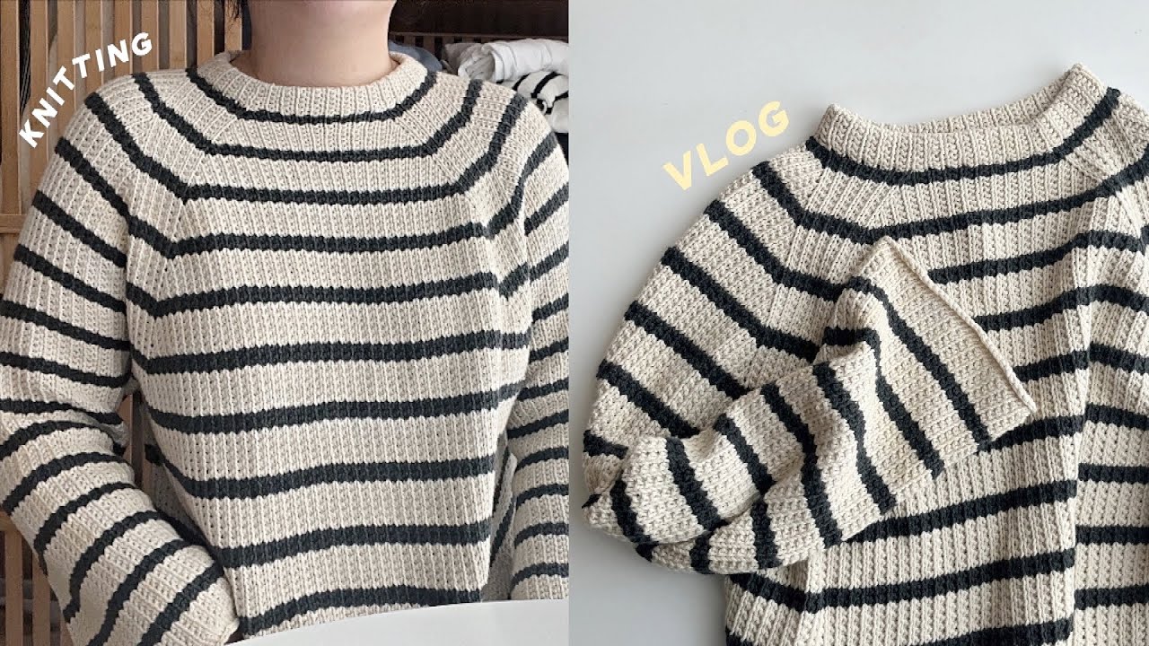 🍨끝단 변형하니까 더 내 취향..🙊마이페이보릿띵스 12번 스웨터/MY FAVOURITE THINGS SWEATER NO. 12/knitting vlog/뜨개브이로그/승희니트/마페띵