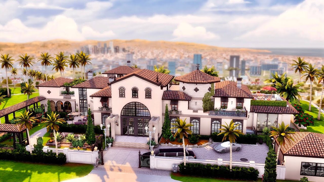New Luxury Villa II Tour II The Sims 4 II No CC II Нова надзвичайно розкішна вілла