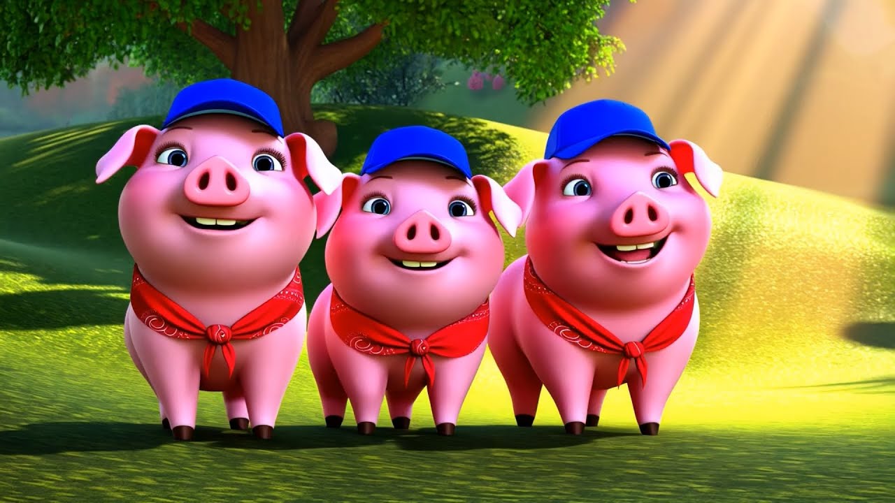 Pip, Kip & Flip 🐷 Drie Biggetjes 🎶 Kinderliedje