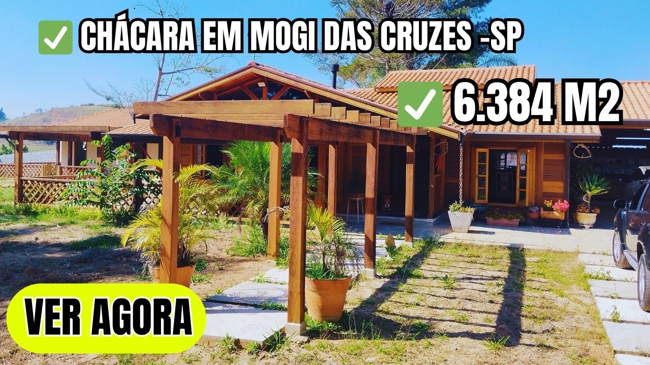 Chácara em Mogi das Cruzes perto da Ayrton Senna e Dutra - Casa Nova + 3 Lotes Incluso no Valor