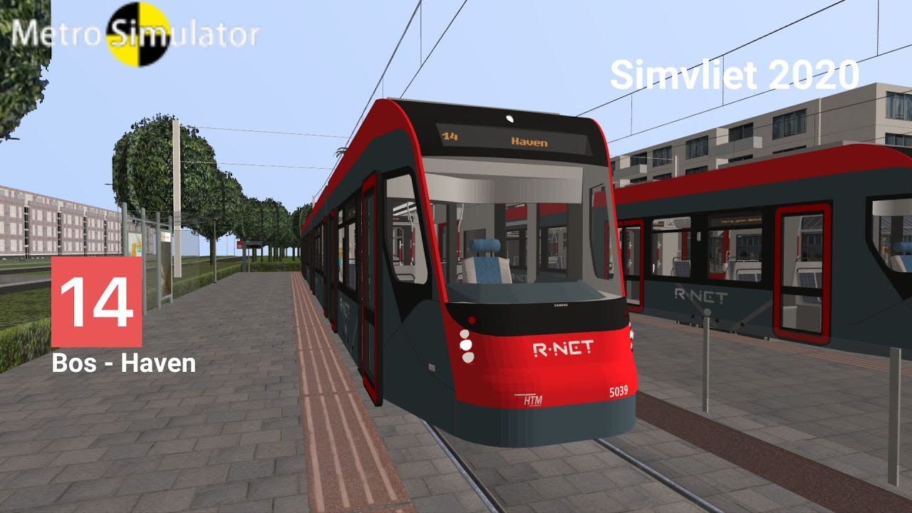 Metro Simulator Beta | Tram 14 : Bos - Haven | Simvliet 2020 | Avenio