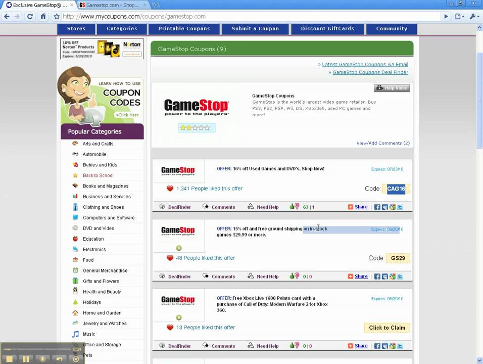 How To Use GameStop Coupon Codes