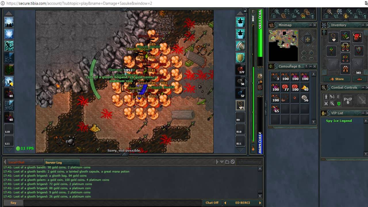 Tibia: Hunt - Bandits n Brigands w/ Low lv (Glooth Factory/Oramond)