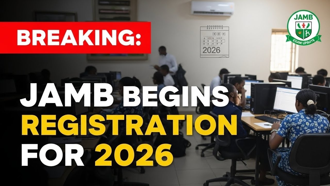 BREAKING: JAMB BEGINS REGISTRATION FOR 2026 #jamb2026 