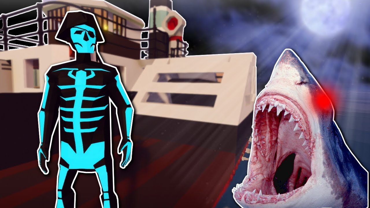 HAUNTED SHIP SURVIVAL & DEMON SHARKS! - Stormworks Multiplayer Gameplay