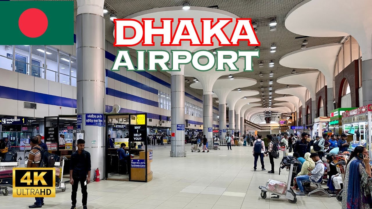 [4K] Hazrat Shahjalal International Airport, Dhaka, Bangladesh 🇧🇩🐧 Nonstop Walking Tour