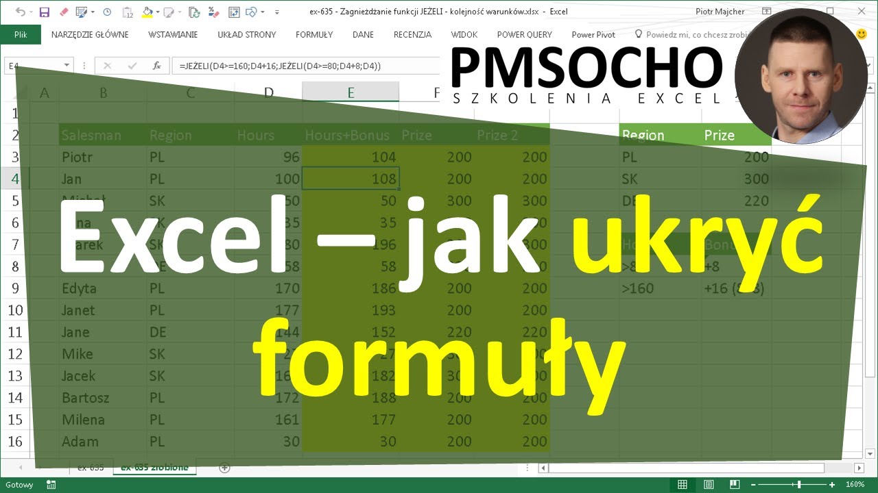 excel-490 - Jak ukryć formuły (ukrywanie formuł)